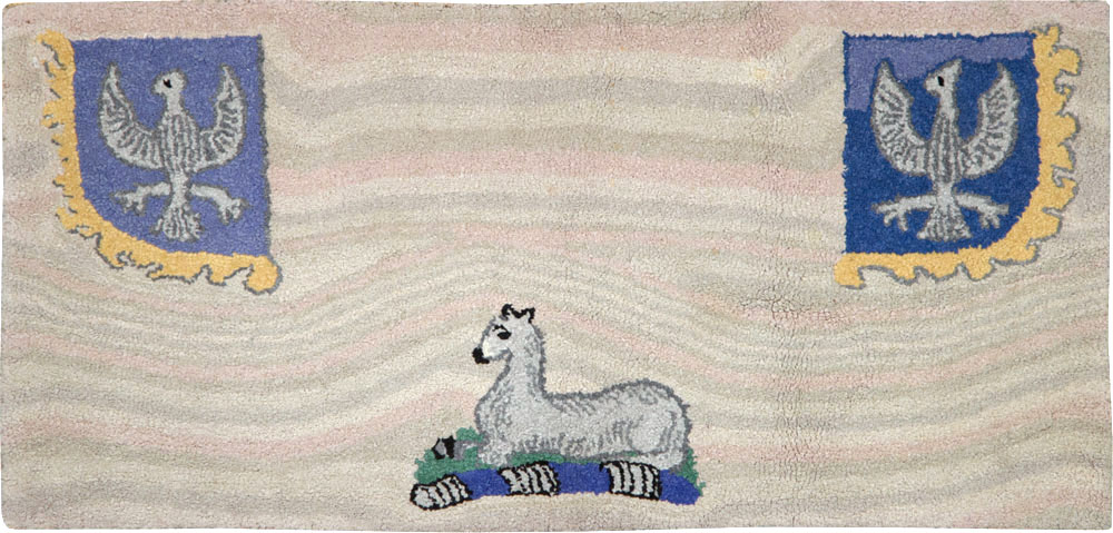 Antique American Hook Rug, No.15282 - Galerie Shabab