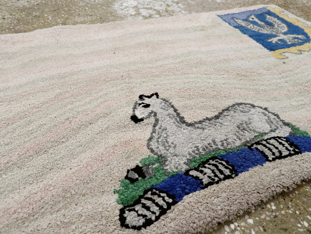 Antique American Hook Rug, No.15282 - Galerie Shabab