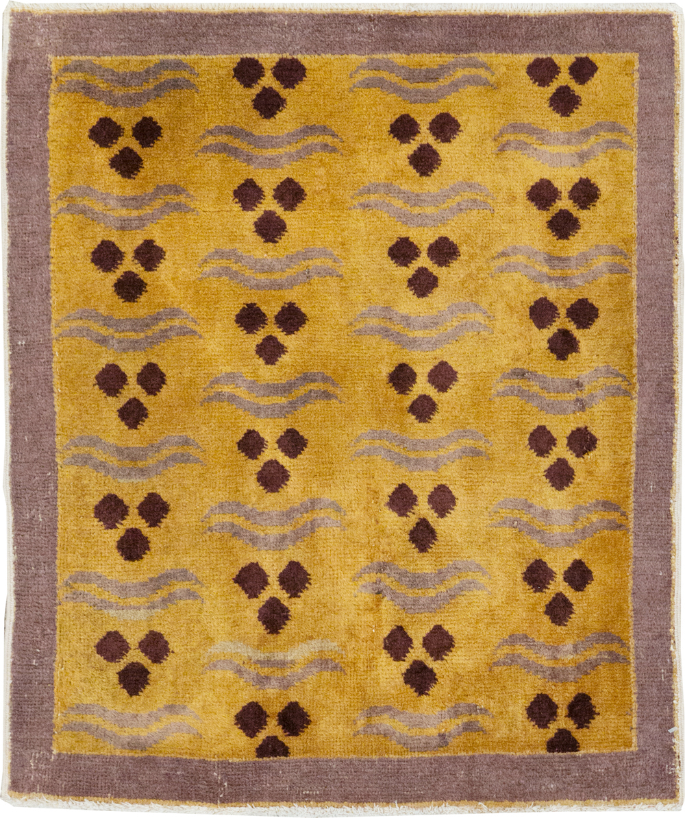 Vintage Anatolian Deco Rug, No.15302 - Galerie Shabab