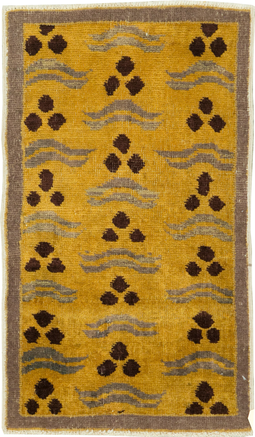 Vintage Turkish Art Deco Rug, No.15308 - Galerie Shabab