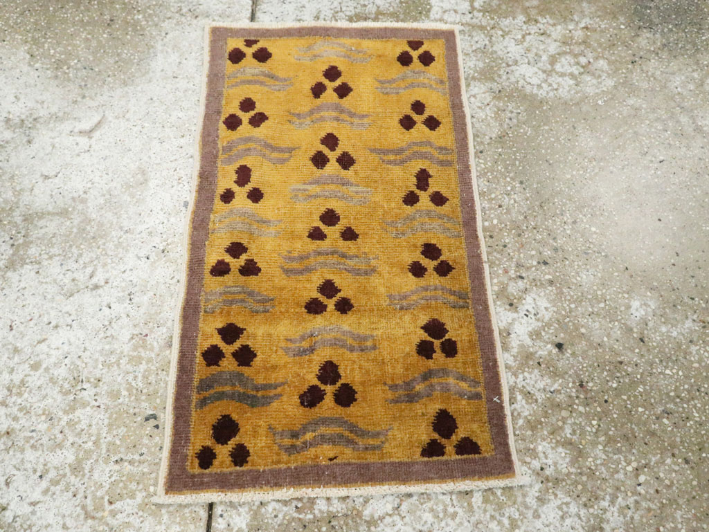 Vintage Turkish Art Deco Rug, No.15308 - Galerie Shabab