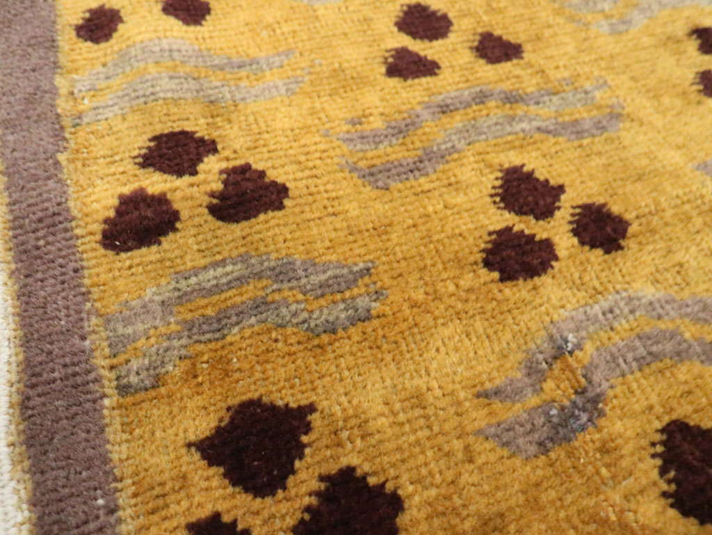Vintage Turkish Art Deco Rug, No.15308 - Galerie Shabab