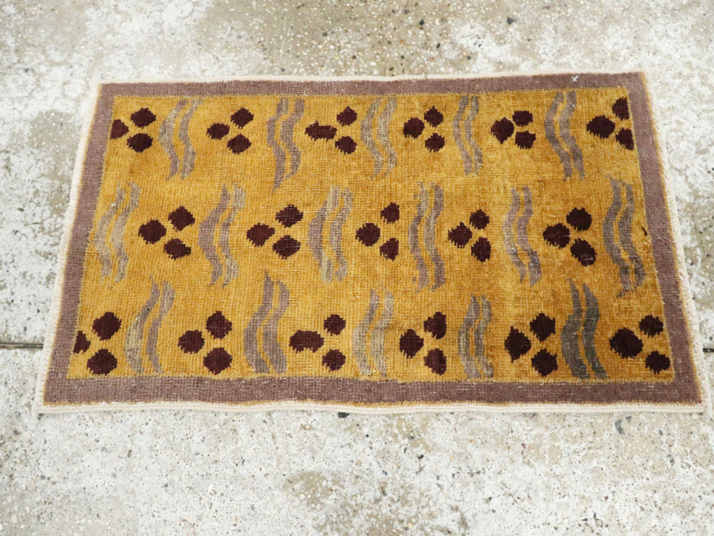 Vintage Turkish Art Deco Rug, No.15308 - Galerie Shabab