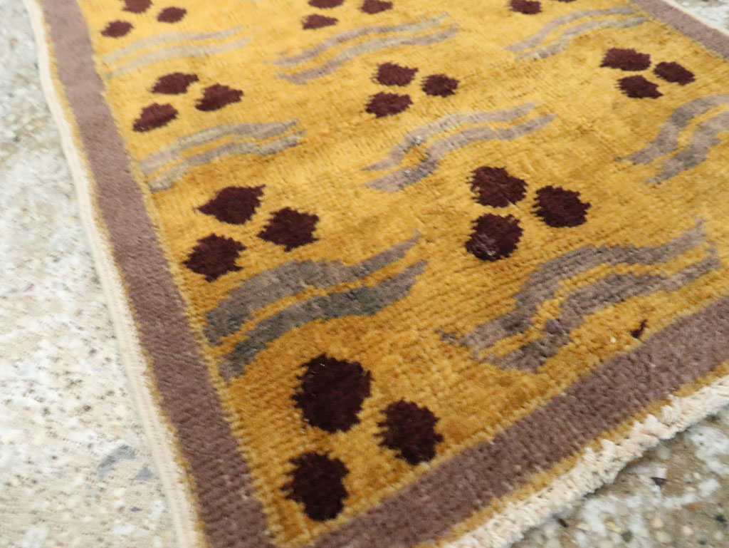 Vintage Turkish Art Deco Rug, No.15308 - Galerie Shabab