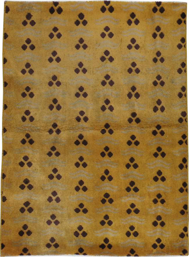 Vintage Turkish Anatolain Deco Rug, No.15320 - Galerie Shabab