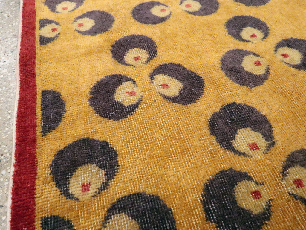 Vintage Turkish Anatolian Art Deco Style Small Runner, No.15322 - Galerie Shabab