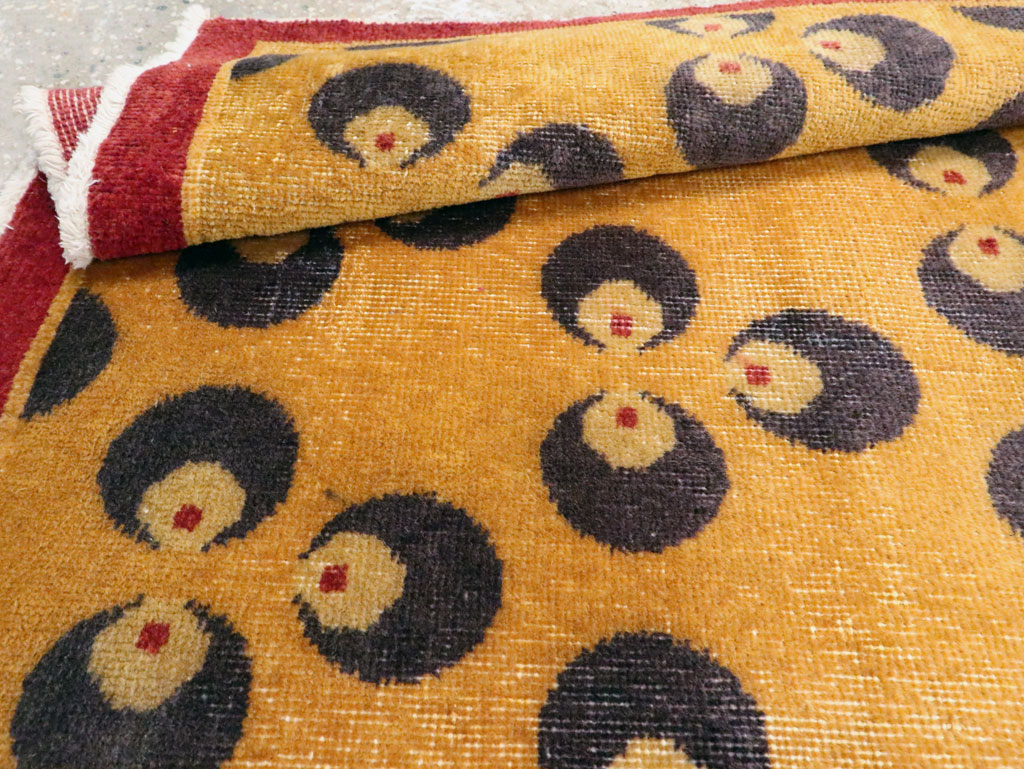 Vintage Turkish Anatolian Art Deco Style Small Runner, No.15322 - Galerie Shabab