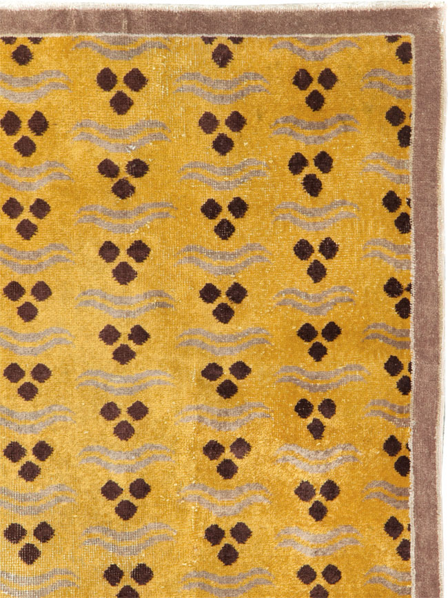 Vintage Turkish Anatolian Art Deco Style Small Runner, No.15323 - Galerie Shabab