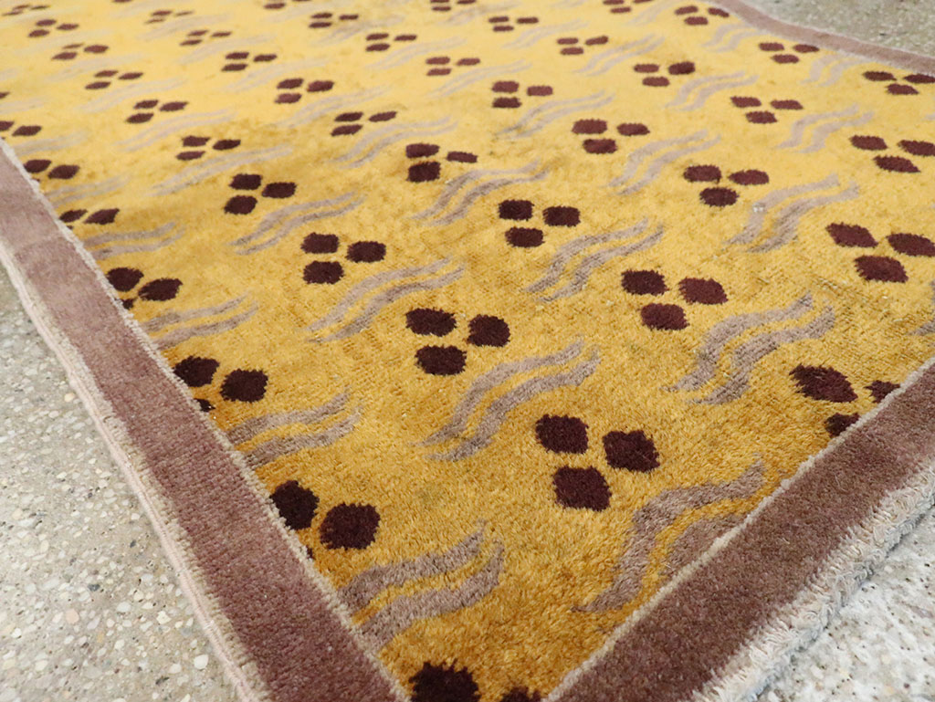 Vintage Turkish Anatolian Art Deco Style Small Runner, No.15323 - Galerie Shabab