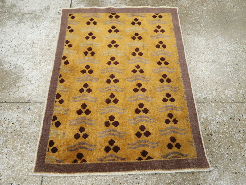 Vintage Turkish Anatolian Deco Rug, No.15325 - Galerie Shabab