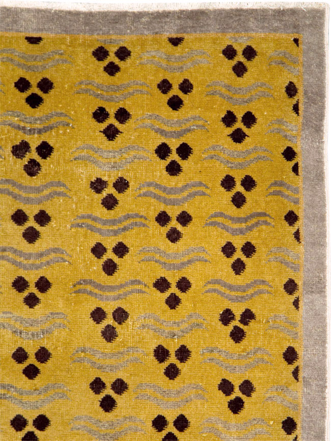 Vintage Anatolian Art Deco Carpet, No.15327 - Galerie Shabab