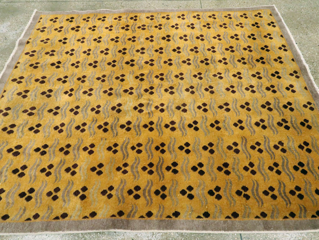 Vintage Anatolian Art Deco Carpet, No.15327 - Galerie Shabab