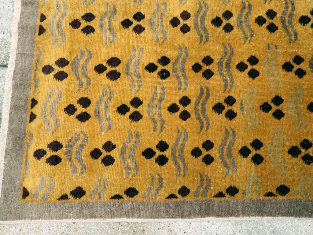 Vintage Anatolian Art Deco Carpet, No.15327 - Galerie Shabab