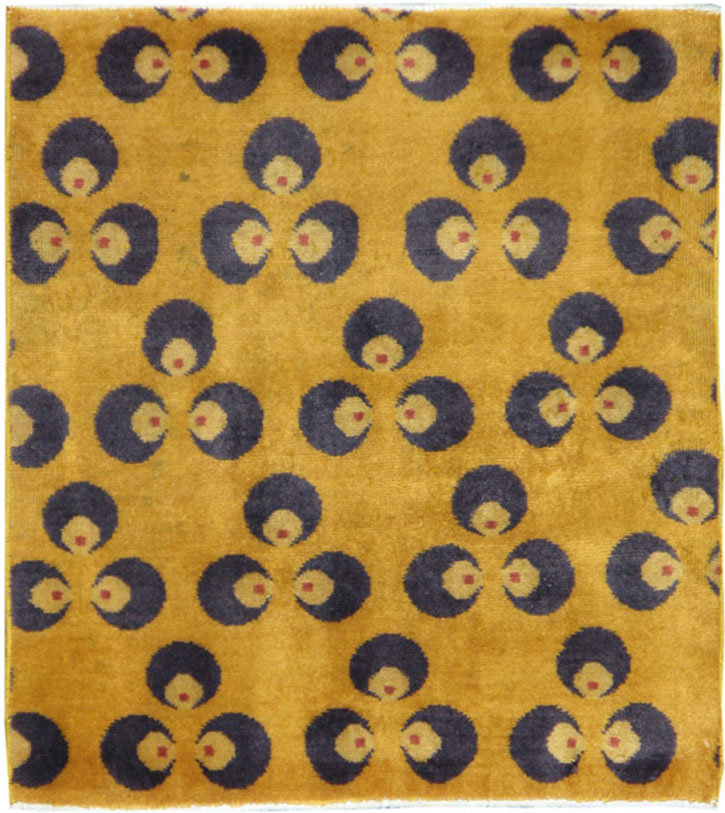 Anatolian Deco Square Rug, No.15329 - Galerie Shabab