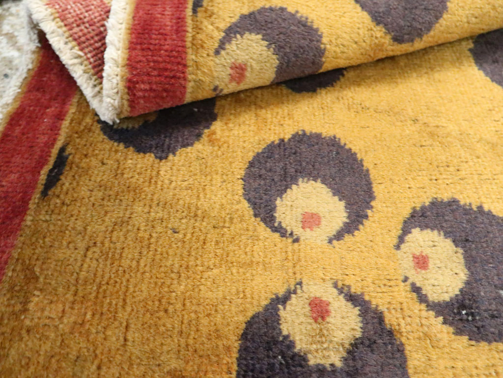 Vintage Turkish Art Deco Throw Rug, No.15331 - Galerie Shabab