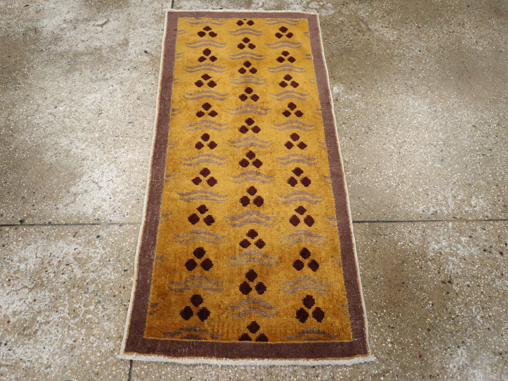 Vintage Turkish Anatolian Deco Rug, No.15332 - Galerie Shabab
