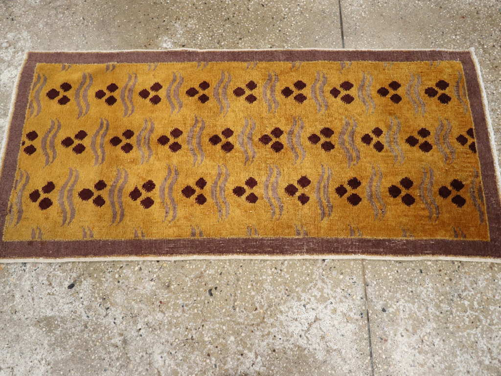 Vintage Turkish Anatolian Deco Rug, No.15332 - Galerie Shabab