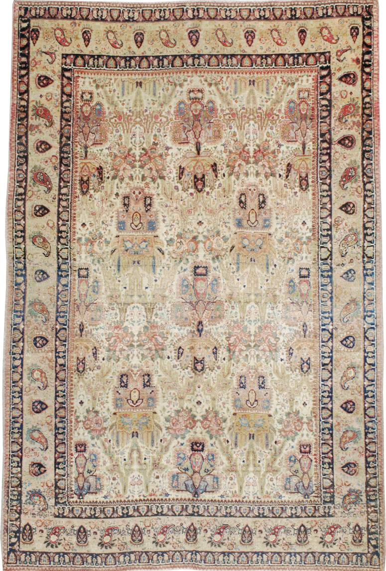 Antique Persian Tabriz Carpet, No.15341 - Galerie Shabab