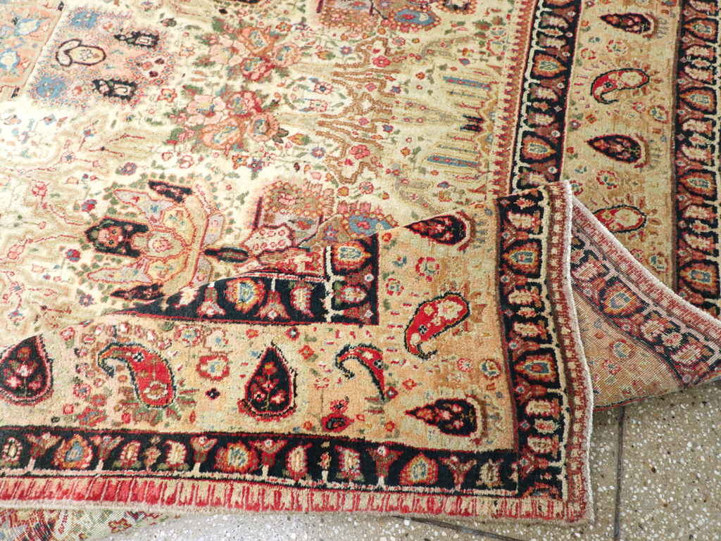 Antique Persian Tabriz Carpet, No.15341 - Galerie Shabab
