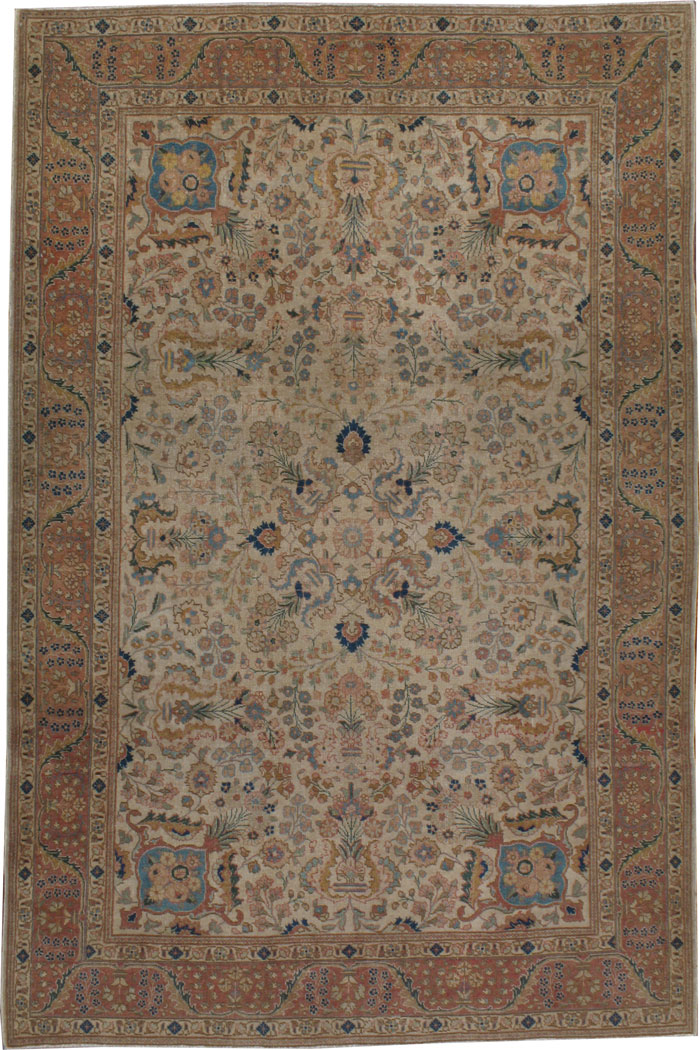 Antique Tabriz Carpet, No.15345 - Galerie Shabab