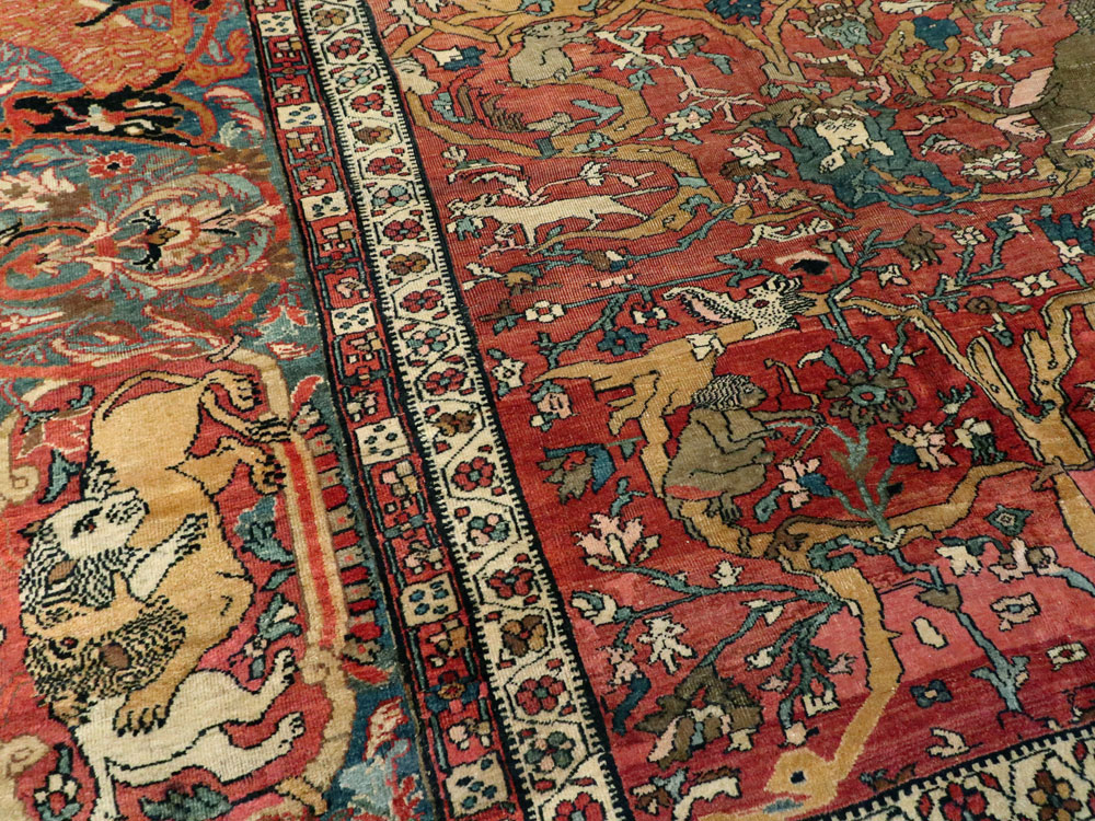 Antique Persian Fereghan Rug, No.15354 - Galerie Shabab