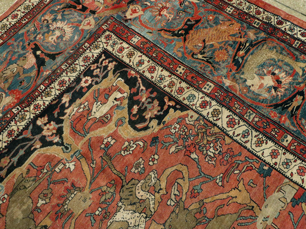 Antique Persian Fereghan Rug, No.15354 - Galerie Shabab