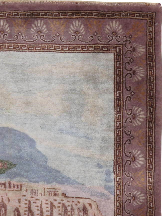 Vintage Turkish Sivas Pictorial Rug, No.15359 - Galerie Shabab