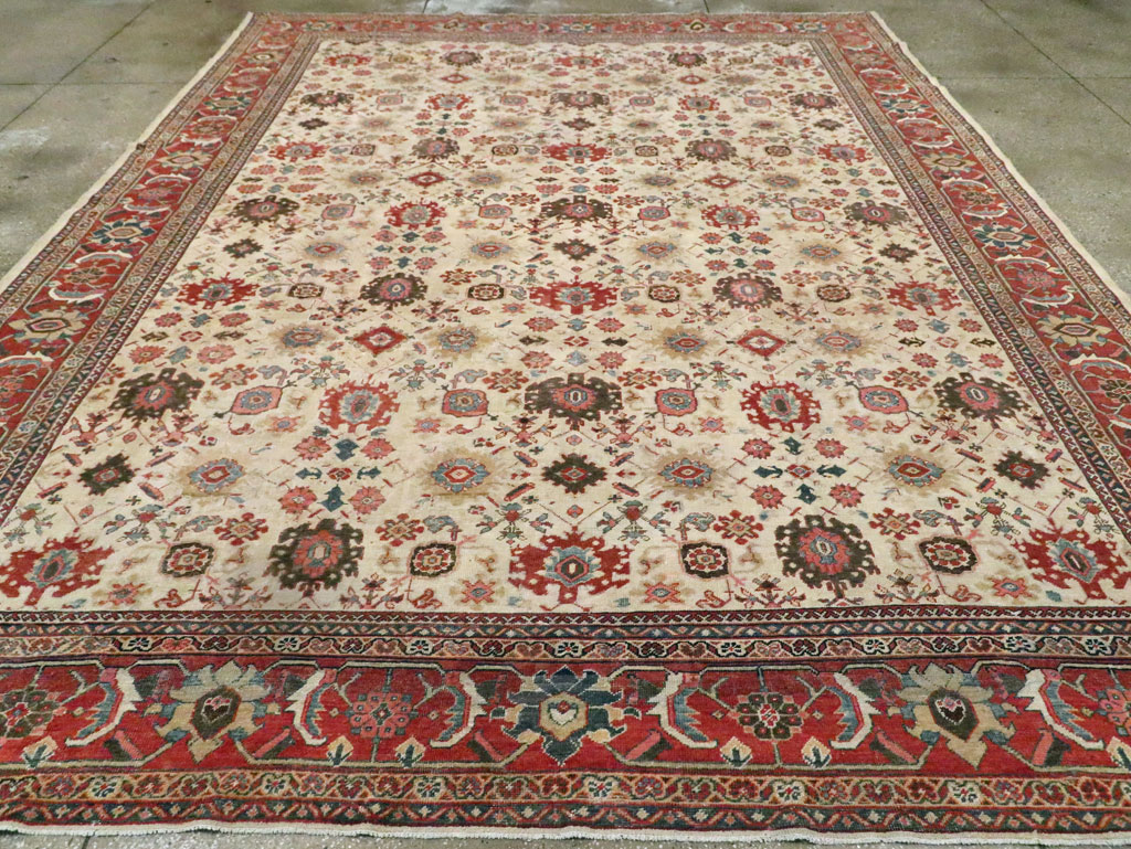 Antique Persian Mahal Room Size Carpet, No.15375 - Galerie Shabab