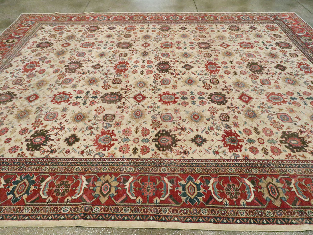Antique Persian Mahal Room Size Carpet, No.15375 - Galerie Shabab