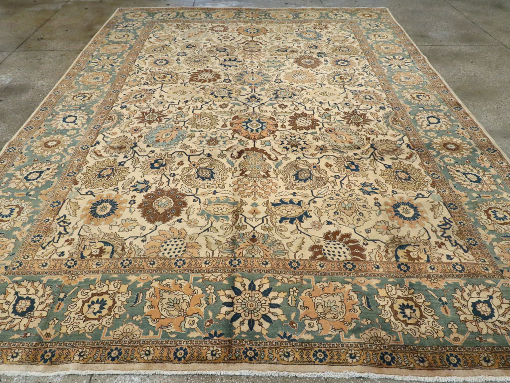 Vintage Persian Tabriz Carpet, No.15379 - Galerie Shabab
