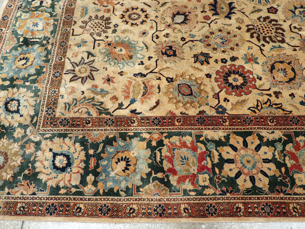 Vintage Persian Tabriz Carpet, No.15379 - Galerie Shabab