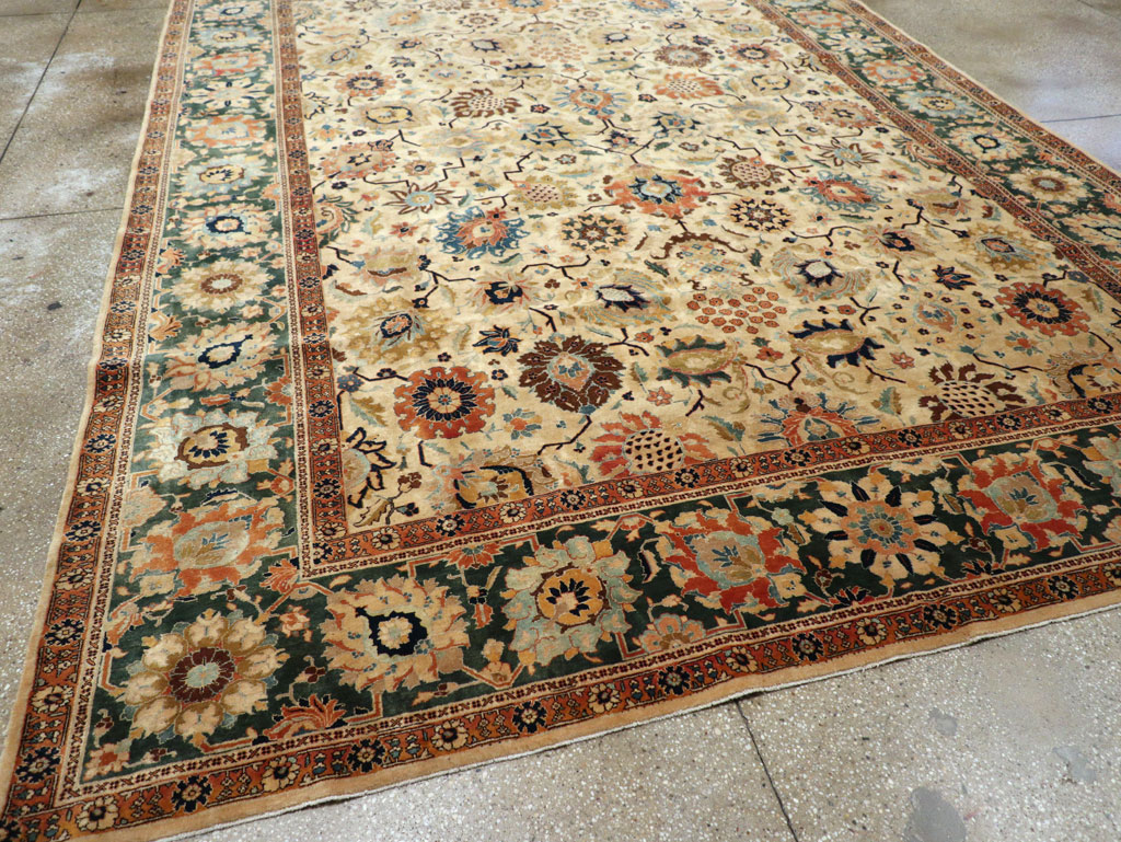 Vintage Persian Tabriz Carpet, No.15379 - Galerie Shabab