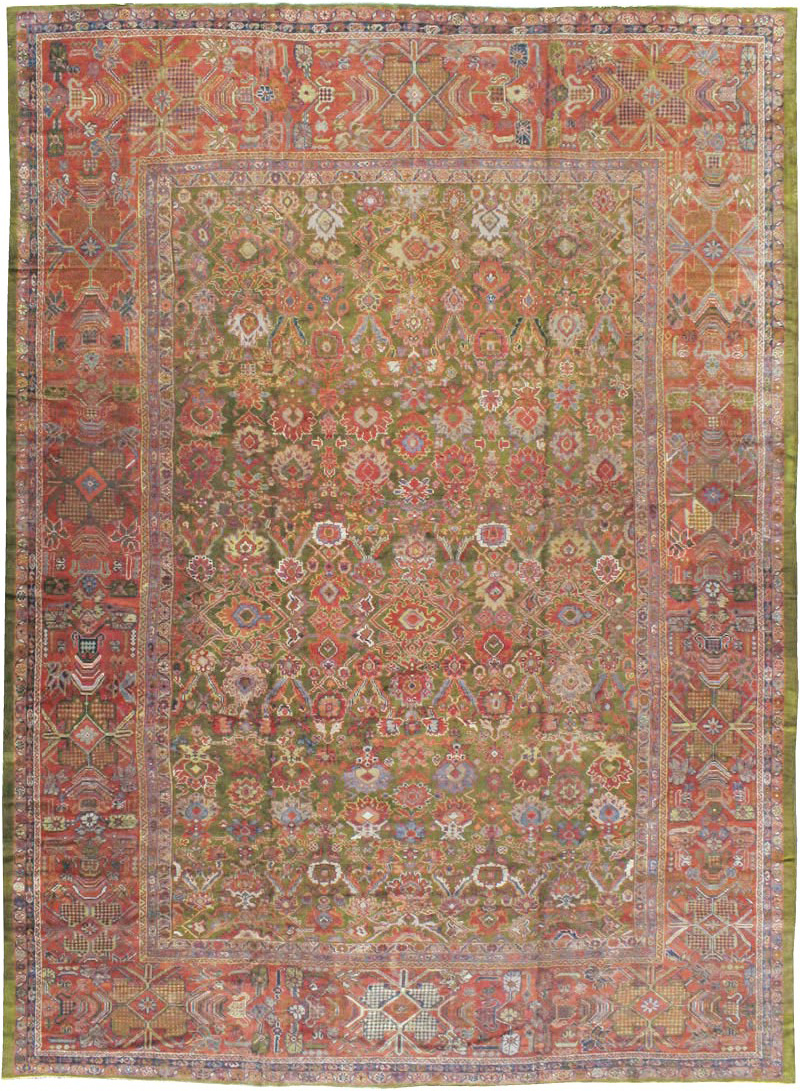 Antique Persian Sultanabad Carpet, No.15398 - Galerie Shabab