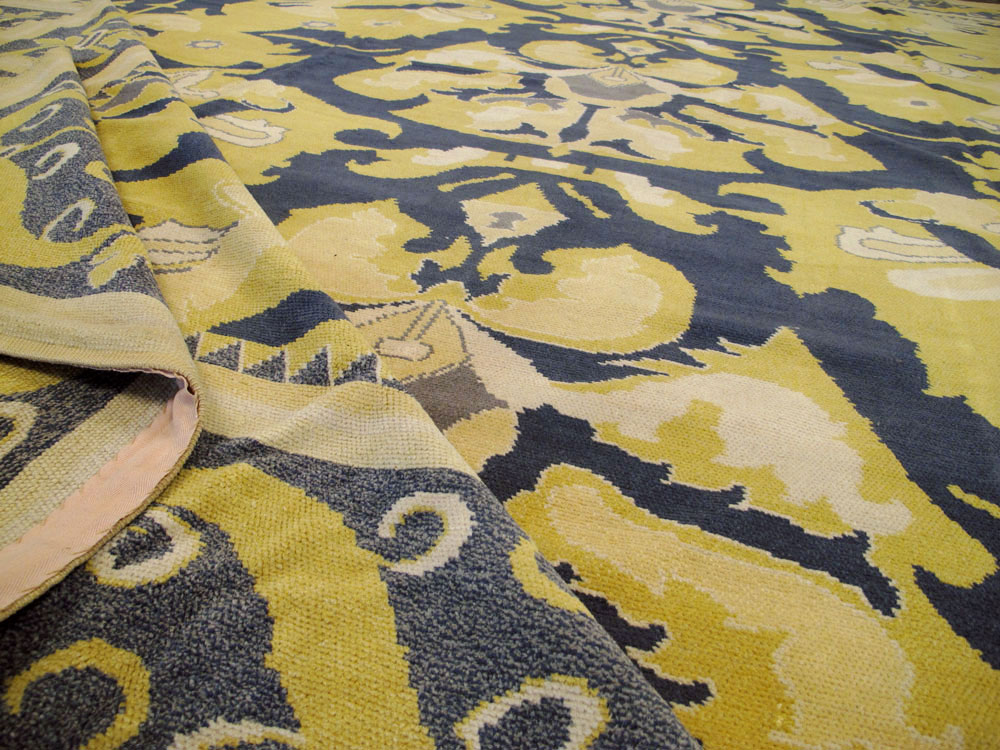 Antique Spanish Cuenca Carpet, No.15444 - Galerie Shabab