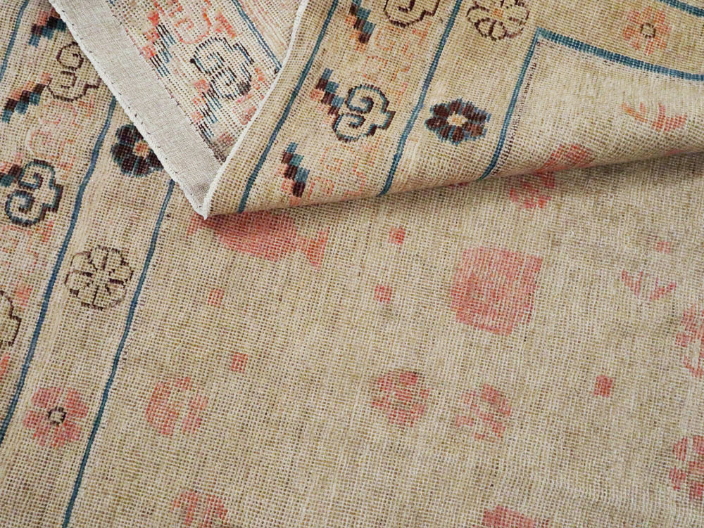 Antique East Turkestan Distressed Khotan Gallery Carpet, No.15468 - Galerie Shabab