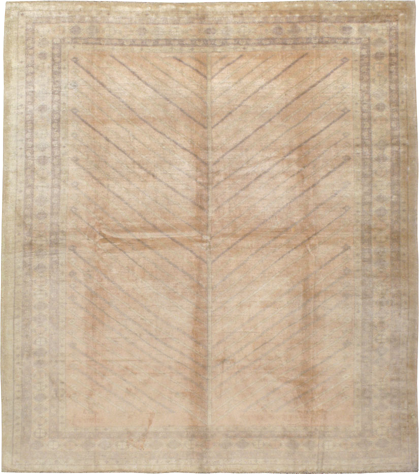 Vintage Turkish Oushak Square Carpet, No.15469 - Galerie Shabab