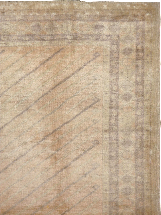 Vintage Turkish Oushak Square Carpet, No.15469 - Galerie Shabab