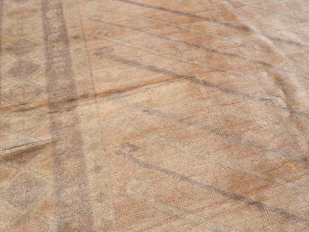 Vintage Turkish Oushak Square Carpet, No.15469 - Galerie Shabab