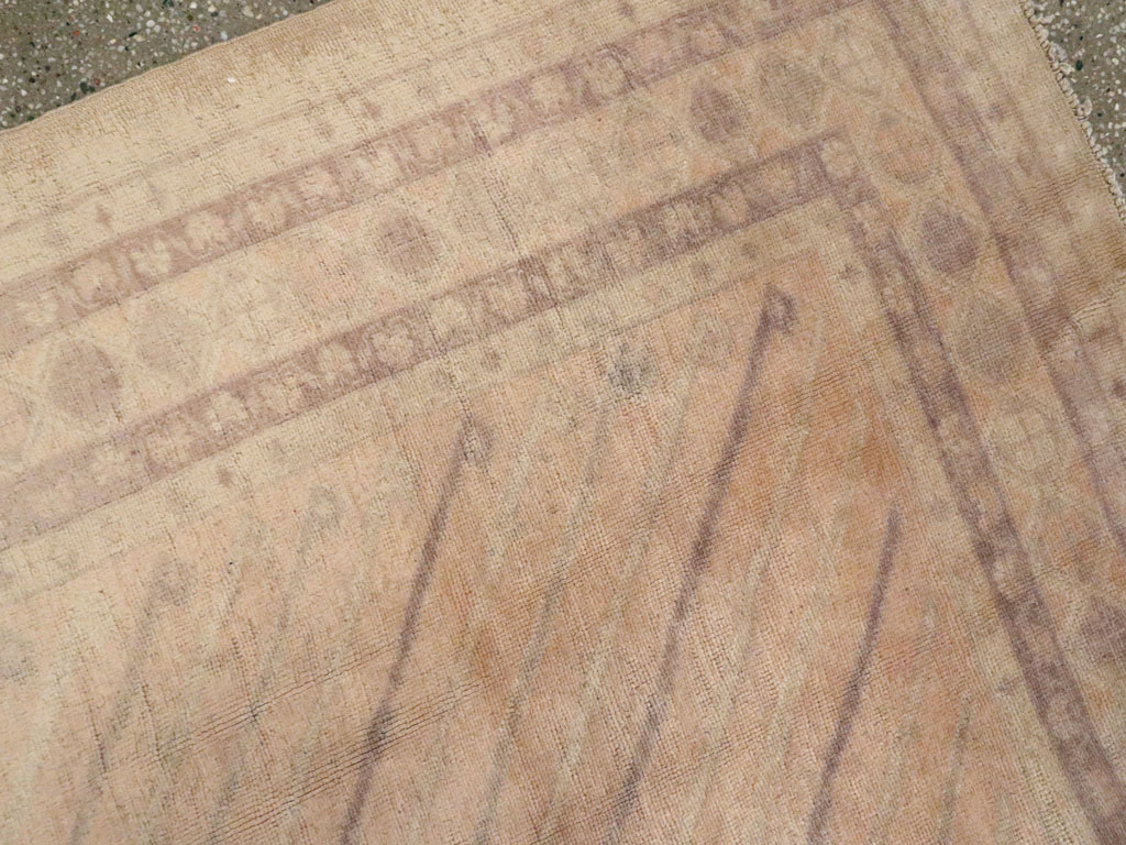 Vintage Turkish Oushak Square Carpet, No.15469 - Galerie Shabab