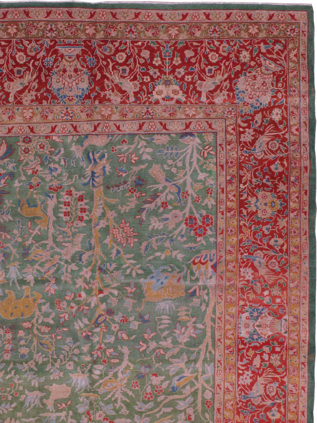 Antique Indian Lahore Carpet, No.15474 - Galerie Shabab