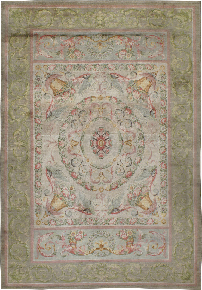 Antique European Savonnerie Carpet, No.15476 - Galerie Shabab