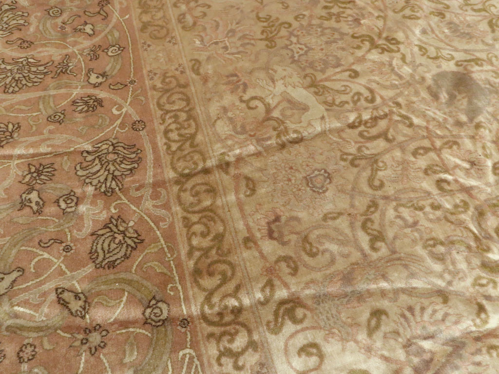Antique Indian Lahore Carpet, No.15496 - Galerie Shabab