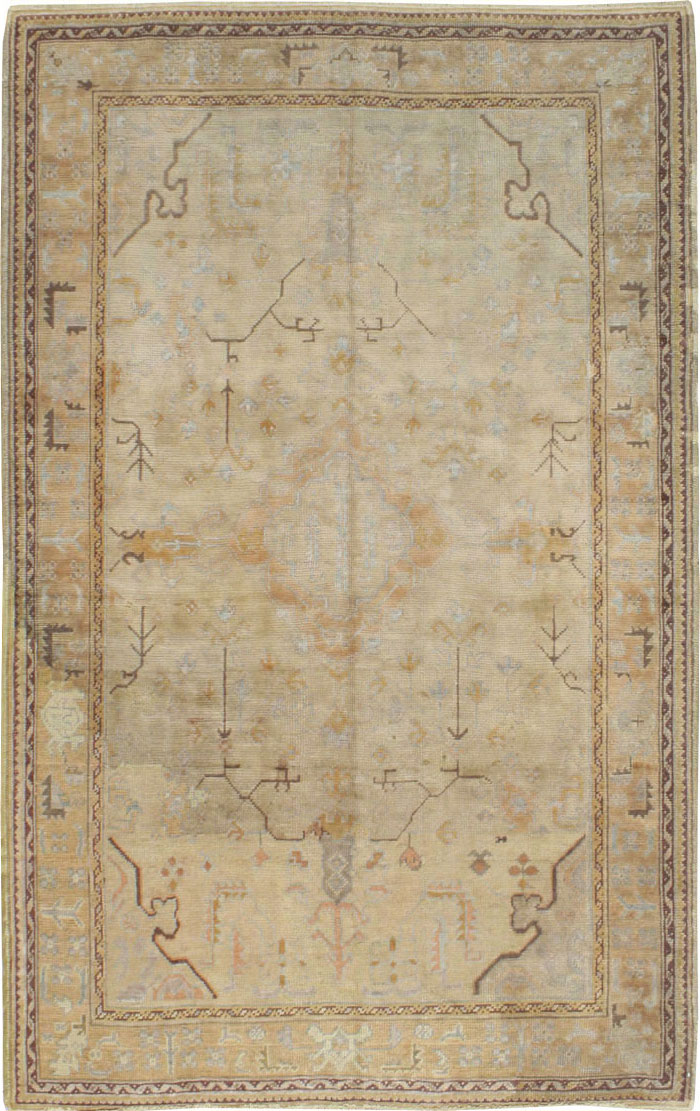 Antique Turkish Oushak Carpet, No.15510 - Galerie Shabab