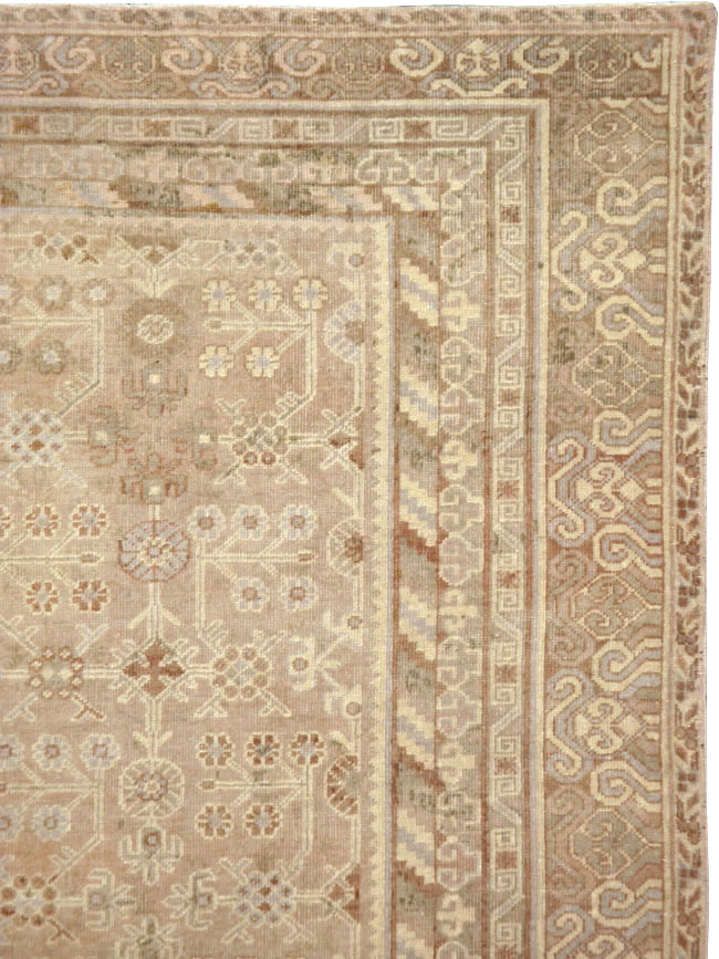 Antique East Turkestan Khotan Gallery Carpet, No.15512 - Galerie Shabab