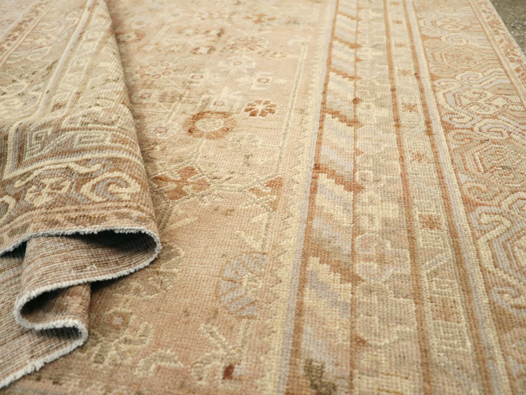 Antique East Turkestan Khotan Gallery Carpet, No.15512 - Galerie Shabab