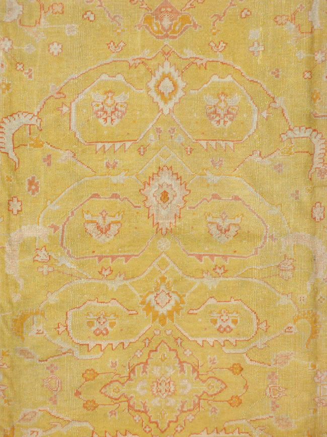 Antique Turkish Oushak Carpet, No.15526 - Galerie Shabab