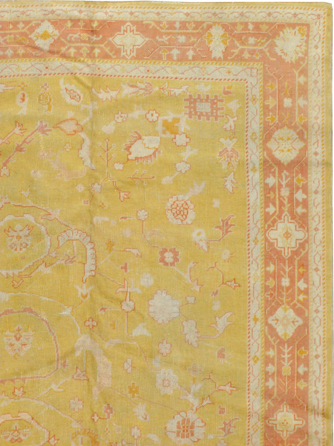 Antique Turkish Oushak Carpet, No.15526 - Galerie Shabab