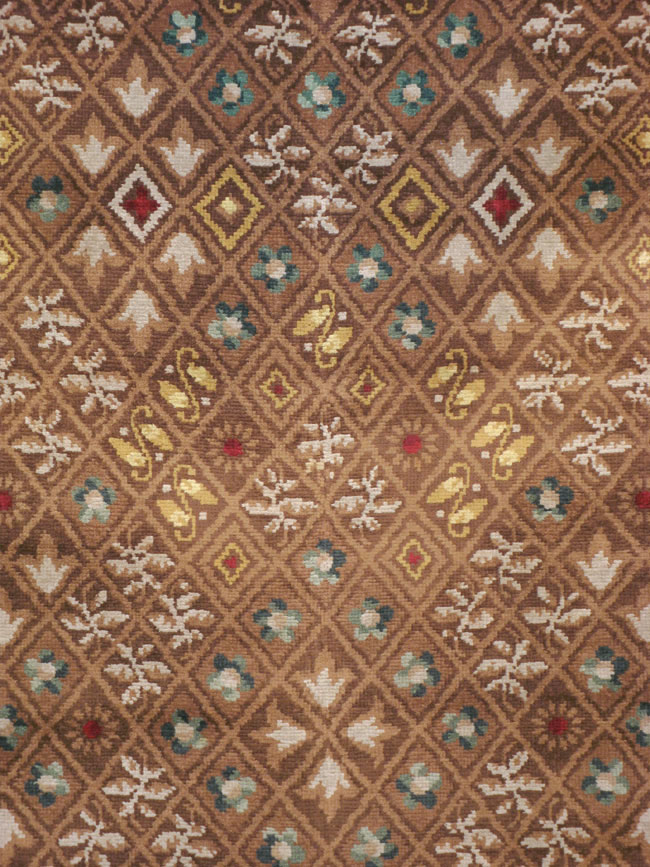 Vintage French Leleu Carpet, No.15527 - Galerie Shabab