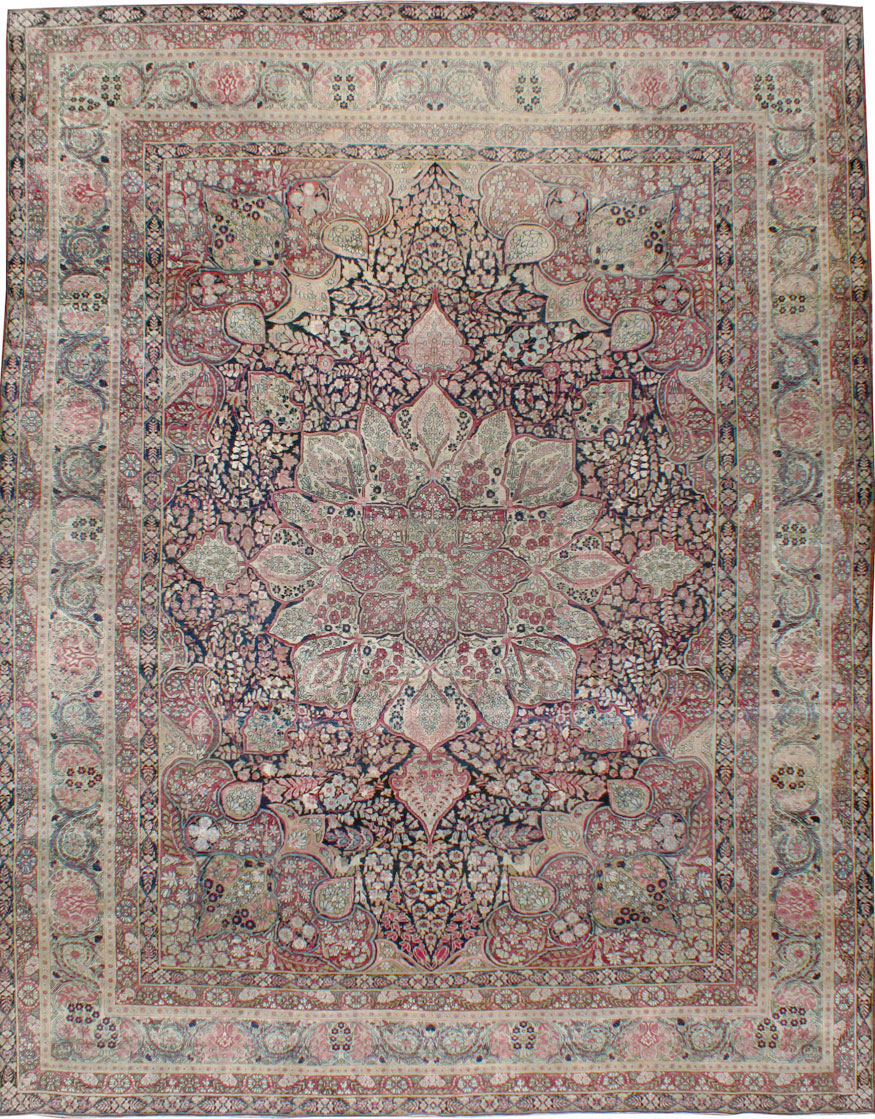 Antique Persian Lavar Kerman Carpet, No.15532 - Galerie Shabab