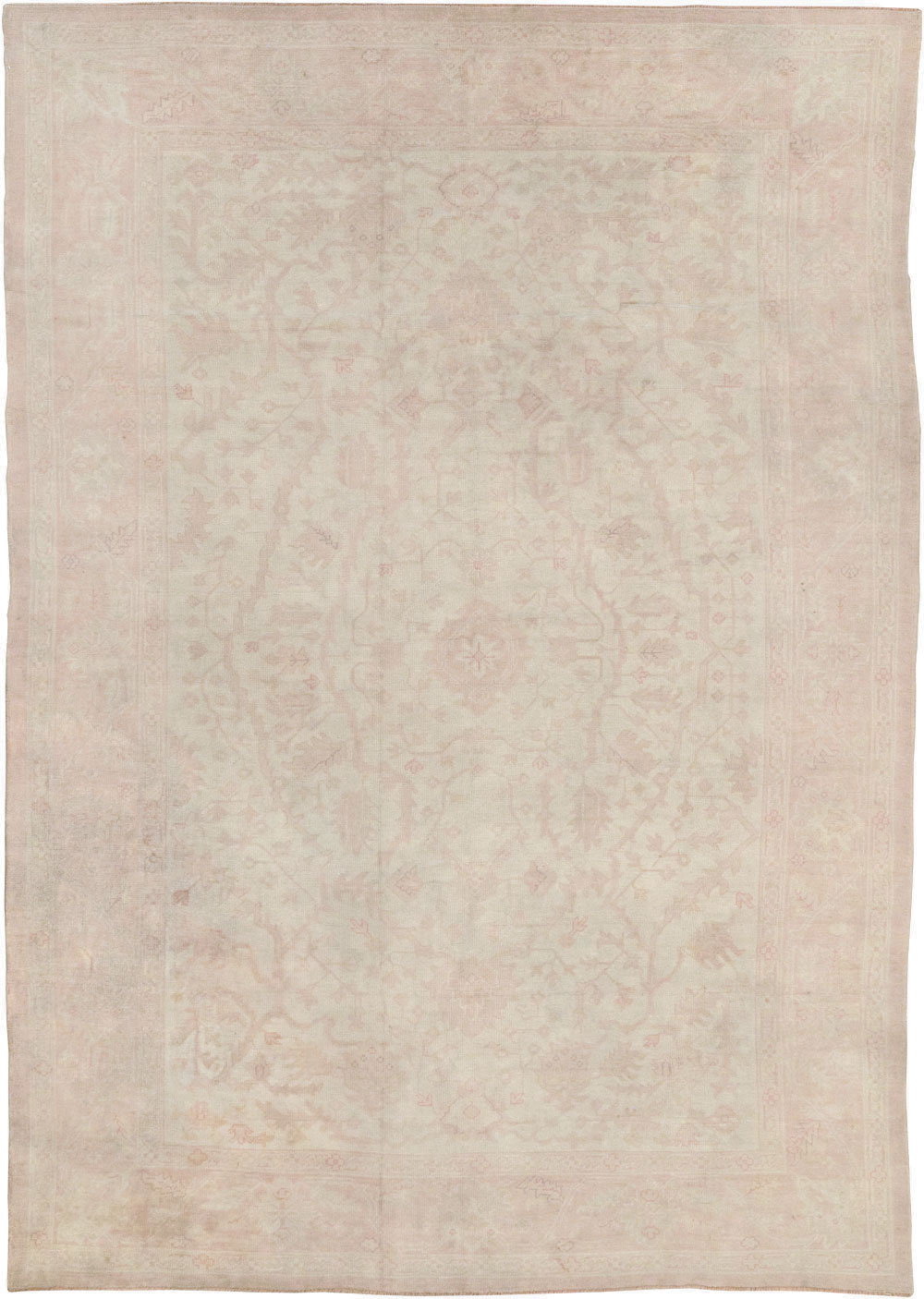 Vintage Turkish Oushak Room Size Carpet, No.15537 - Galerie Shabab